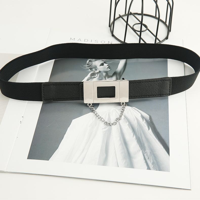 Эластичный пояс для пальто, аксессуары, декоративный пояс для костюма, женский, осенне-зимний, летний, черный.