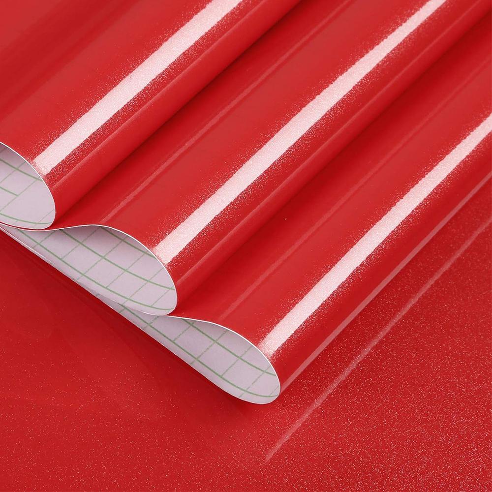 Glossy White Stickers Vinyl Self Adhesive Waterproof Oil Proof Sticker Kitchen Counter Panels Furniture Renovation Wallpaper