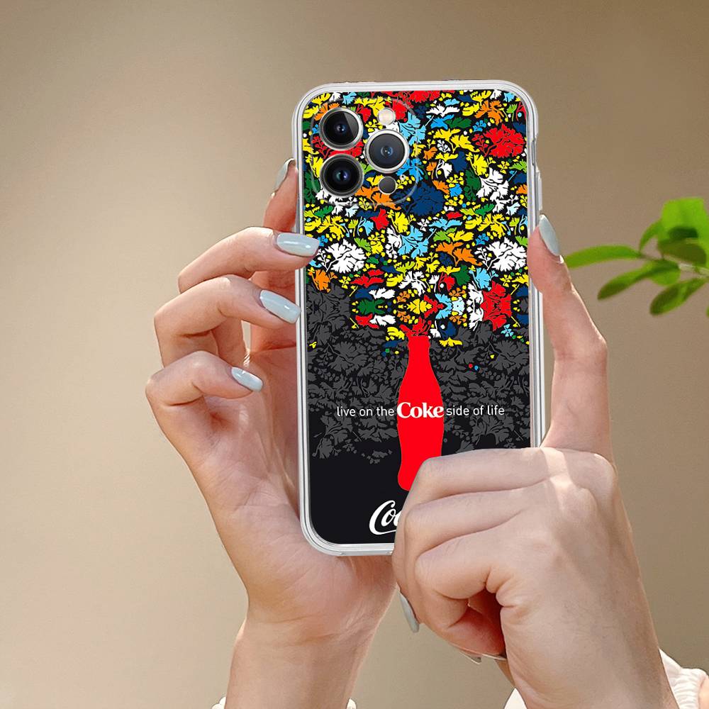 Чехол для телефона Coca-cola Vintage для iPhone 17 16 15 14 13 11 12 Pro Max 16 Plus Прозрачный