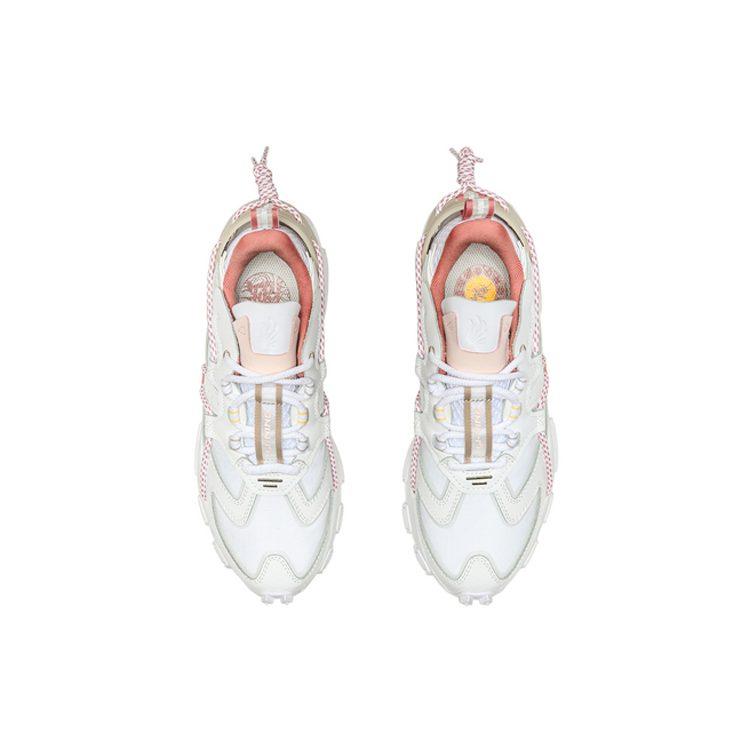 Li Ning CF Амортизирующие Нескользящие Износостойкие Низкие Спортивные Повседневные Кроссовки Женские Белые AGCQ268-3