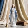 Смола Дева Мария Коллекционная Фигурка Блаженная Мать Католическая Религиозная Статуя для Христианской Молитвы Алтаря Подарок Домашний Декор