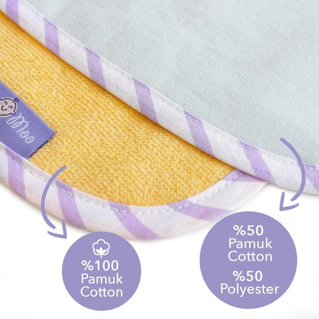 Набор полотенец-слюнявчиков Milk&Moo из 2 штук: Пухлый кот и Сангалоз