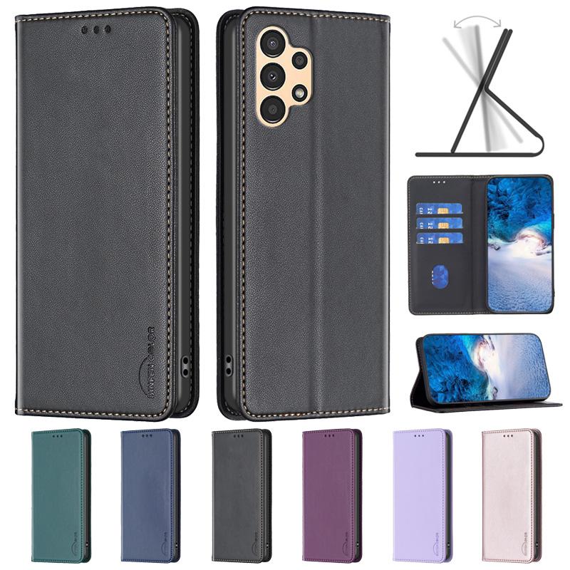 A13 SM-A135F Case For Samsung Galaxy A13 Case Magnetic Flip Phone Cases On for Samsung A 13 SM-A137F GalaxiA13 5G Leather Cover