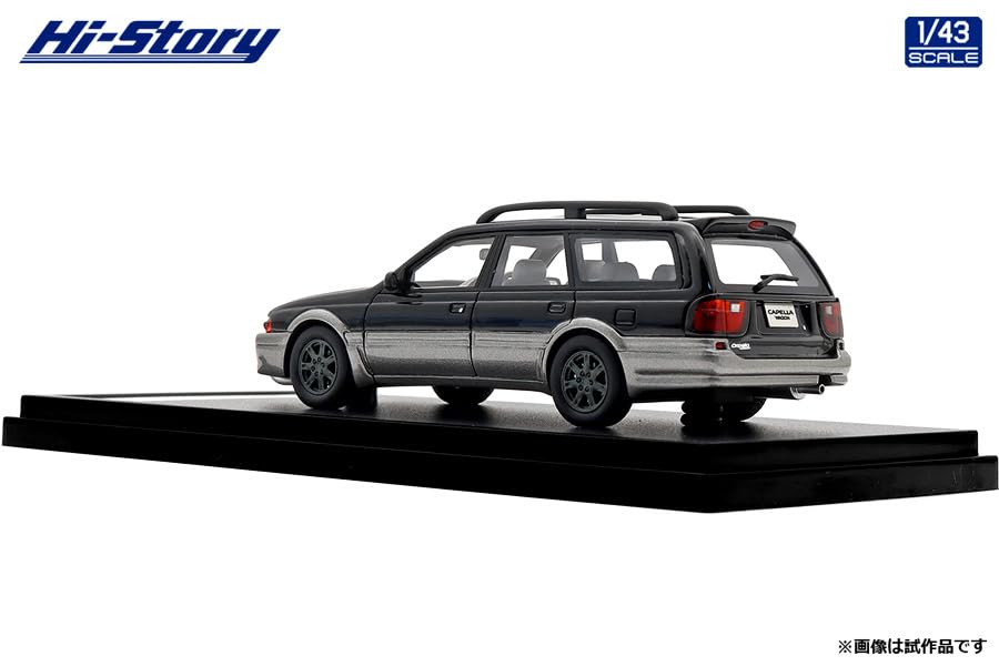 INTERALLIED Hi Story Scale Mazda CAPELLA WAGON FX Блестящий серебристый готовая модель HS506BK 1/43 (1994) Черный/Бесшумный металлик, Модель,