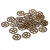 50Pcs Metal Gear Charm Pendants for Jewelry Making Diy Bracelet Accessories