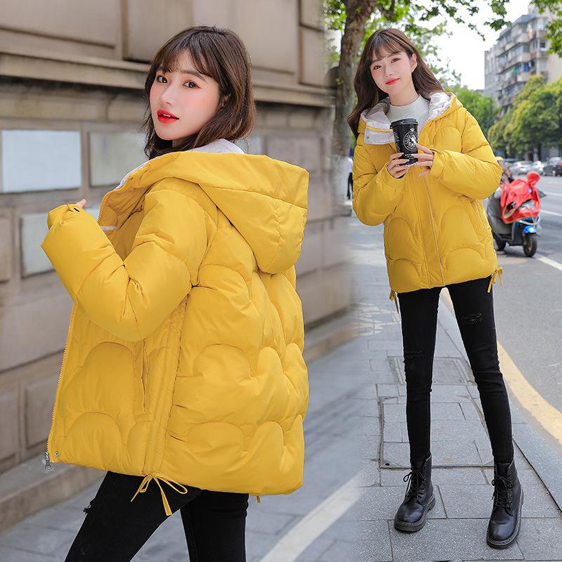 Короткая куртка на хлопковой подкладке, женская корейская стильная свободная куртка с хлебом, маленькая стеганая куртка, темпераментная утепленная куртка на молнии с воротником-стойкой, куртка на хлопковой подкладке