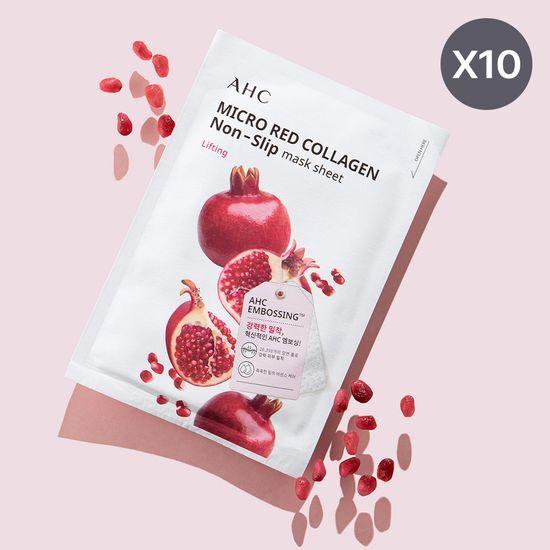 AHC Micro Red Collagen Adhesive Mask Sheet 33ml (10 sheets)