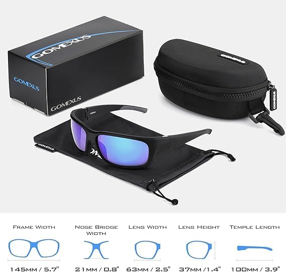 Gomexus Sunglasses F15 Fishing Sunglasses CR39 Optical Polarized Lenses Polarized [GOMEXUS] Men's