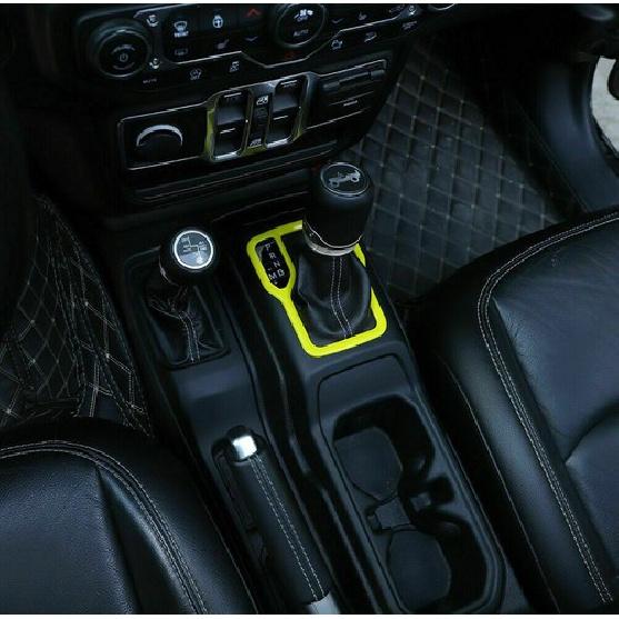 For JL Gear Shift Panel Trim Cover for Jeep Wrangler JL Gladiator JT Accessories
