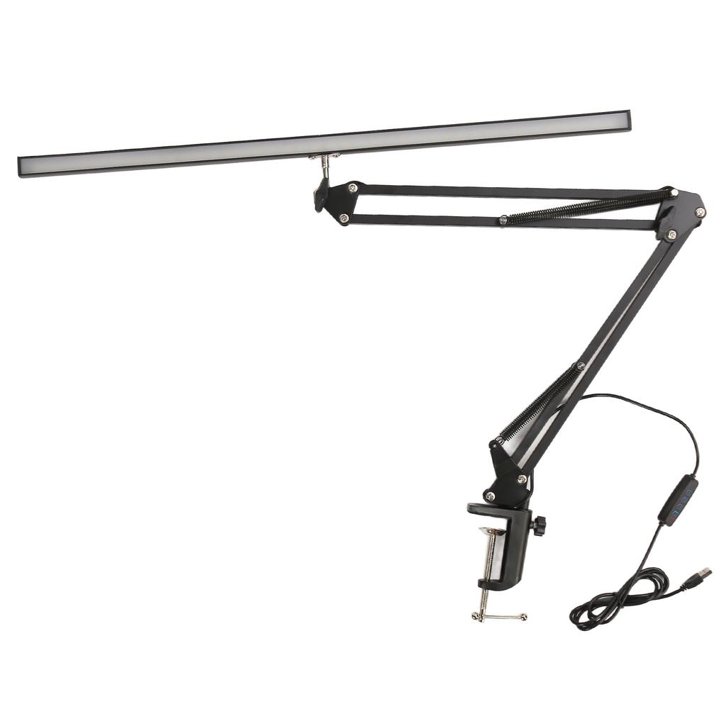 LED Buty Lamp with Clamp Clip On Desk Lighting Swing Arm Brightness Salon Lamp for Makeup Tattoo Eyebrow Rding