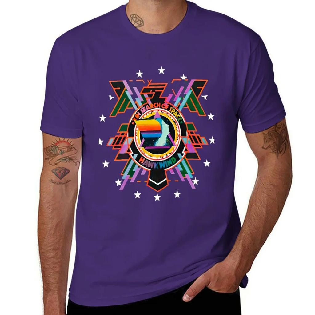 Hawkwind In Search Of Space C Tshirt Cheap Stuff Summer Clothes Baggy Shirts Anime Figures Unisexs Workout Shirts