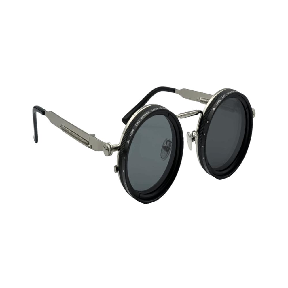Manual Rotating Fishing Sunglasses Round Frame ND Filter Sunglasses  Driving