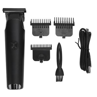 Электрический триммер для волос с ЖК-дисплеем, машинка для стрижки волос для мужчин, машинка для стрижки волос для домашнего салона красоты, черный