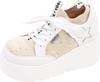 Yosuke Platform Shoes, Women's, White, Size 24.5cm, 2710035