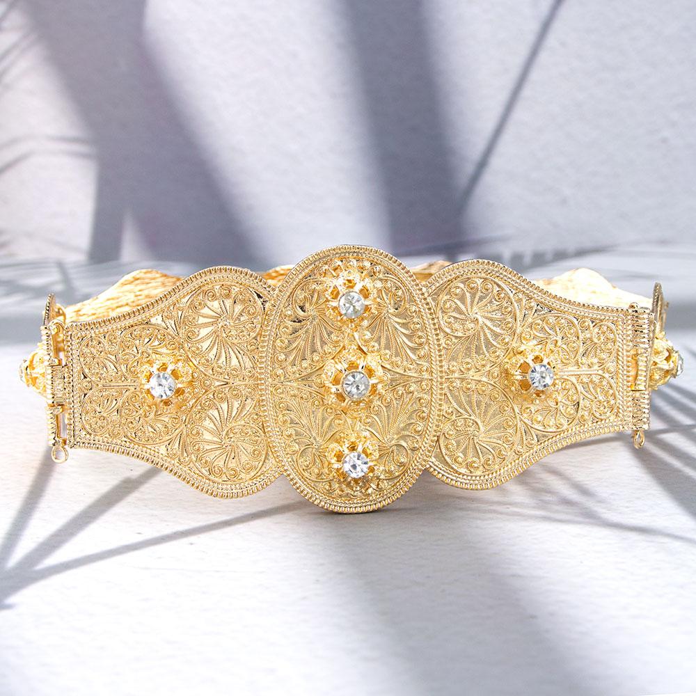 Винтажный славянский кавказский женский пояс для платья рельефный узор заклепки украшение металлический пояс на талию цепочка регулируемая длина