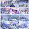5D алмазная живопись Новые поступления Дом Зимняя Алмазная мозаика Вышивка Пейзаж Персонализированный подарок Украшение дома