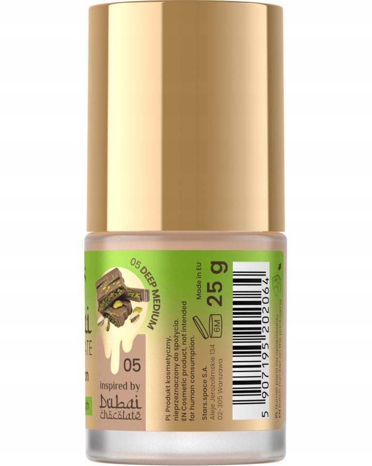 Stars Dubai Chocolate Face Foundation, Covering And Smoothing, No. 05 Deep