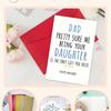 1PC Funny Father's Day Card for Dad Daddy Fathers Birthday Greeting Card for Father Daddy Dads Hilarious Fathers Day Cards