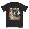 Печатная футболка Artemis II Миссия на Луну 2026 Artemis 2 для унисекс, хлопковые футболки, одежда с коротким рукавом