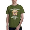 Worlds Best Golden Retriever Dad 100 Cotton Casual Breathable Confortable Men Top Mens Clothing Brands Men Clothes
