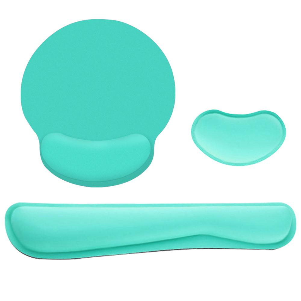 Ergonomic Memory Foam Keyboard Wrist Rest Mouse Wrist Rest Mouse Pad Set with Lycra Fabric