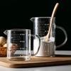 350/500ml Glass Measuring Cup Graduated Milk Cup Glass Beaker Liquid Measure Jug with Scale Kitchen Measuring Tools