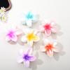 Зажим-краб Плюмерия: Конфетно-цветная цветочная прическа-пучок аксессуар для пляжного отдыха
