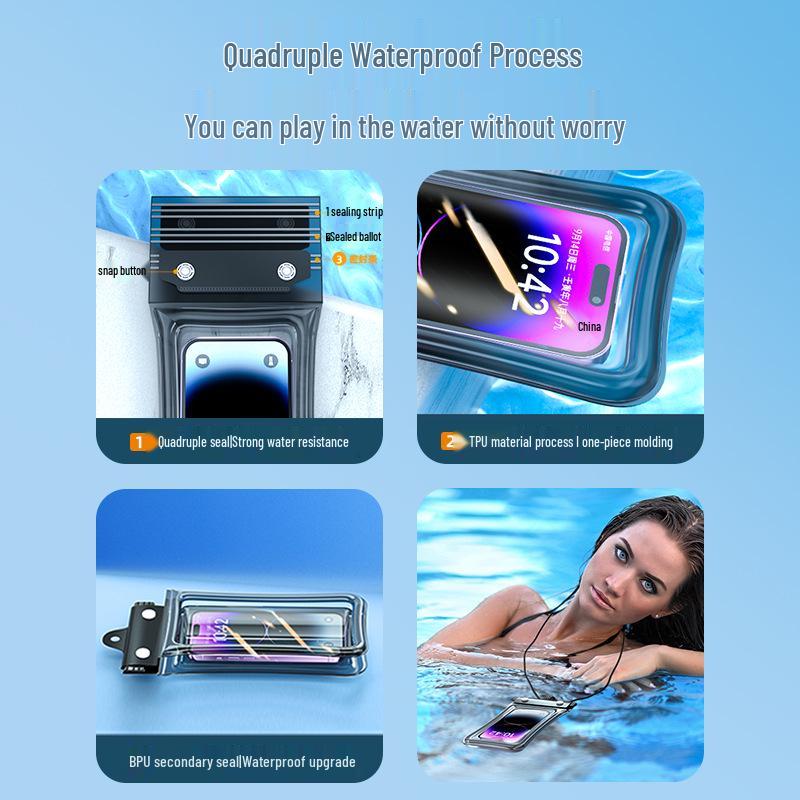 Водонепроницаемый чехол для телефона для плавания на открытом воздухе, дайвинга, рафтинга и защиты от дождя. Водонепроницаемый чехол с 8 уровнями защиты для курьеров.