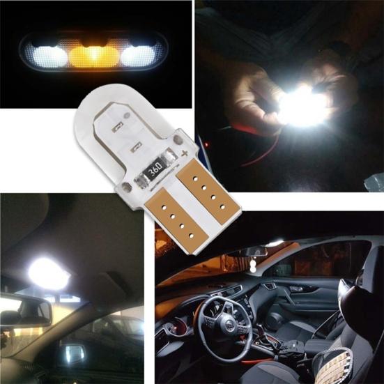 4Pcs T10 W5W COB LED Canbus Super Bright Wedge Parking Light Car Lamps
