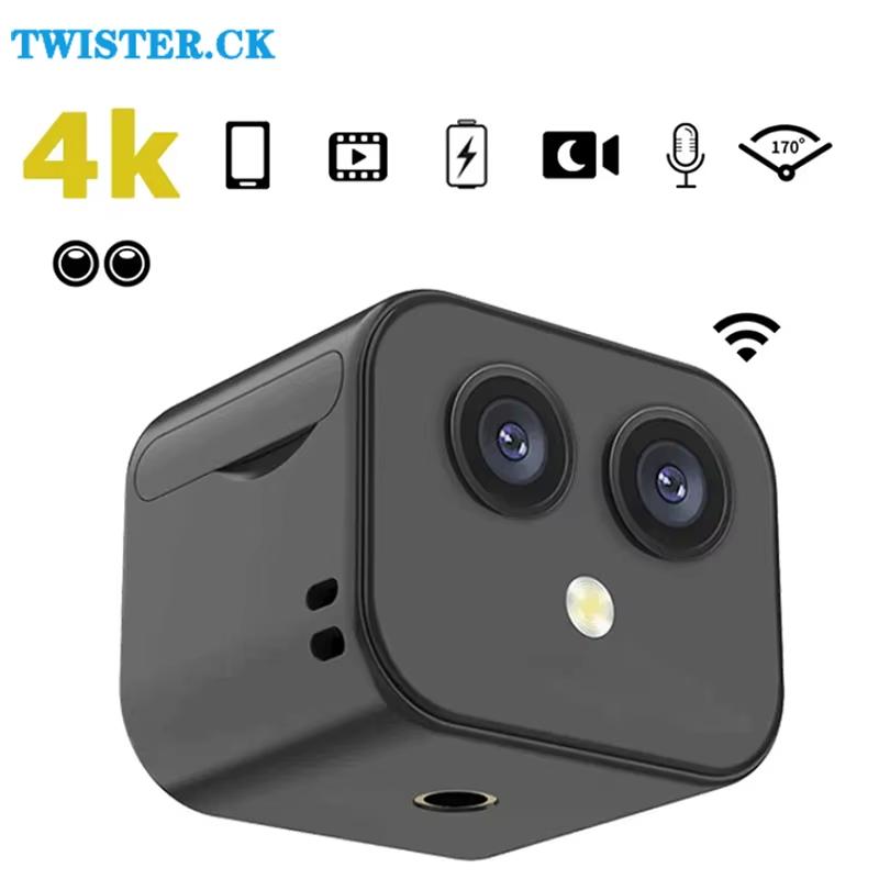 WiFi Мини Камера 4K HD Камера Видеонаблюдения Ночного Видения Домашняя Видеокамера USB Перезаряжаемый Дистанционный Просмотр Для Внутреннего И Внешнего Видения