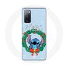 Чехол для Samsung Galaxy S20 FE Stitch snow Merry Christmas синий