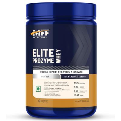 MyFitFuel Elite ProZymes Изолят Сыворотки Основной Источник, Гидролизованная Сыворотка | Ферменты и Пробиотики из Клинических Испытаний Для Более Быстрого Пищеварения Улучшенного Всасывания