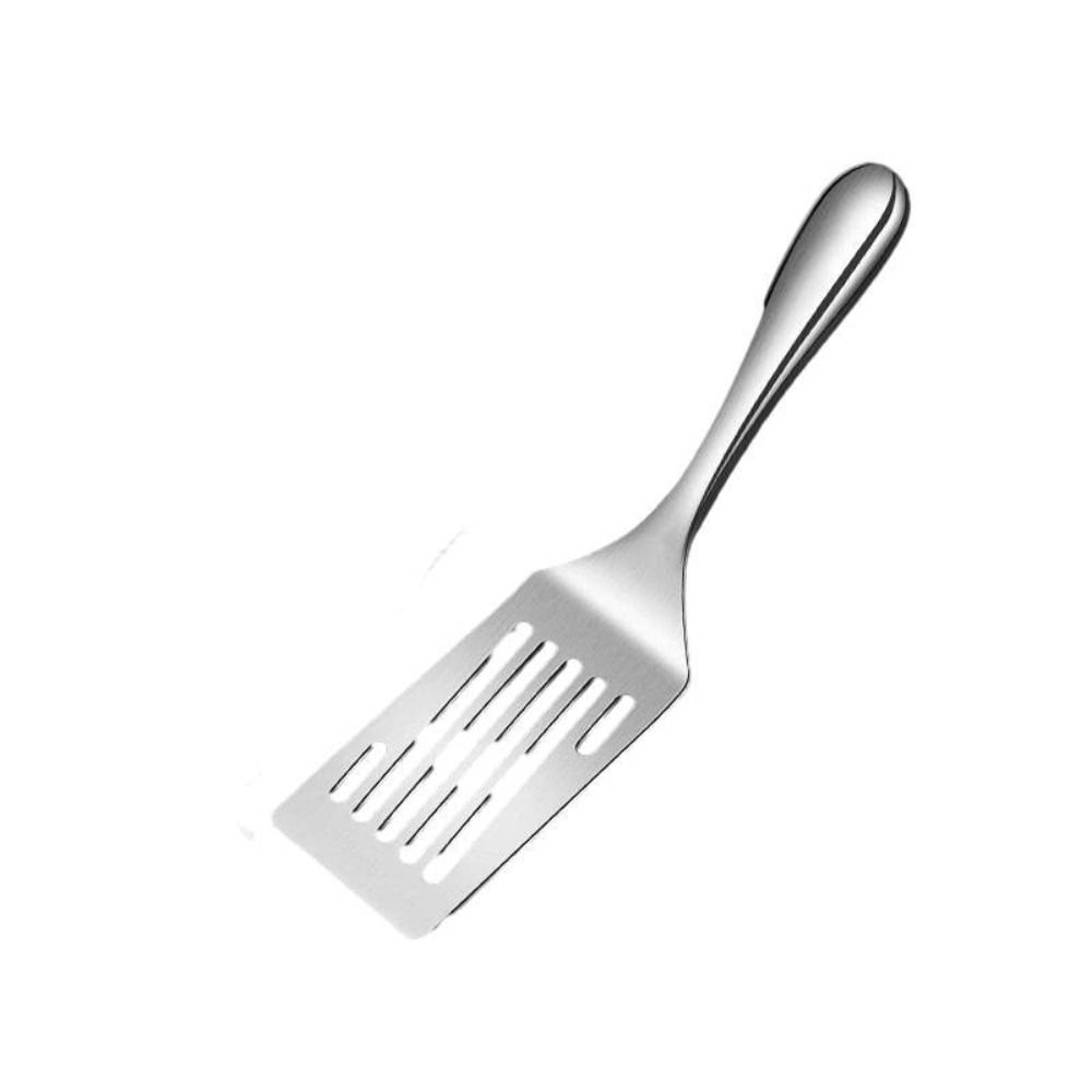 1/2pcs 8.58/9.76 Inch Short Handle Rice Spoon Stainless Steel Steak Spatula Restaurant