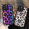 Чехол для телефона с леопардовым принтом, жесткая кожа, для iPhone 16 15 14 13 12 Mini 11 14 Pro Max Xs X Xr 7 8 Plus, Fundas
