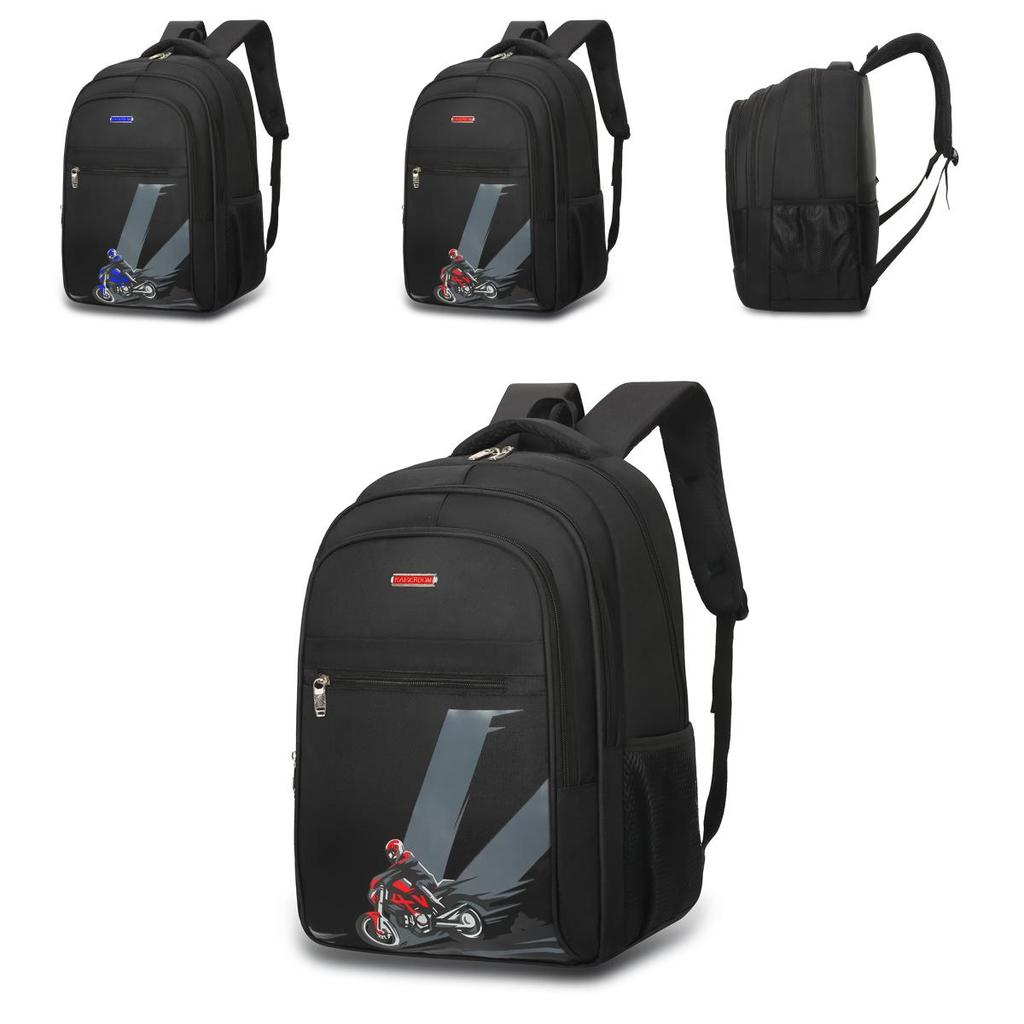 Oxford Backpack With Breathable Design 16in Laptop Bag Arc Shoulder Straps Unisex