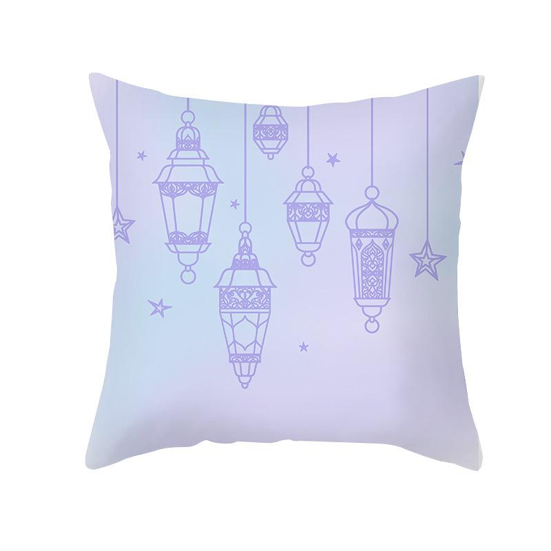 New Moon Pillow Case Peach Skin Printed Home Fabric Living Room Sofa Cushion Cover Bedroom Pillow Cover