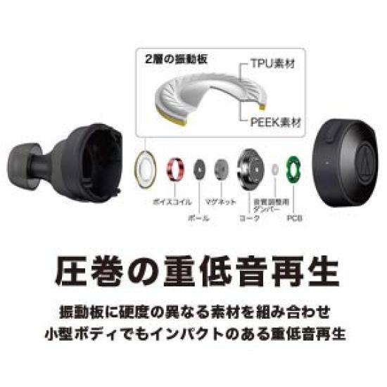 Earphones Compatible with Completely Wireless Earphones Deep Bass Up To Approximately 45 Hours of Playback Qualcomm Enhanced Call Quality Blue BL