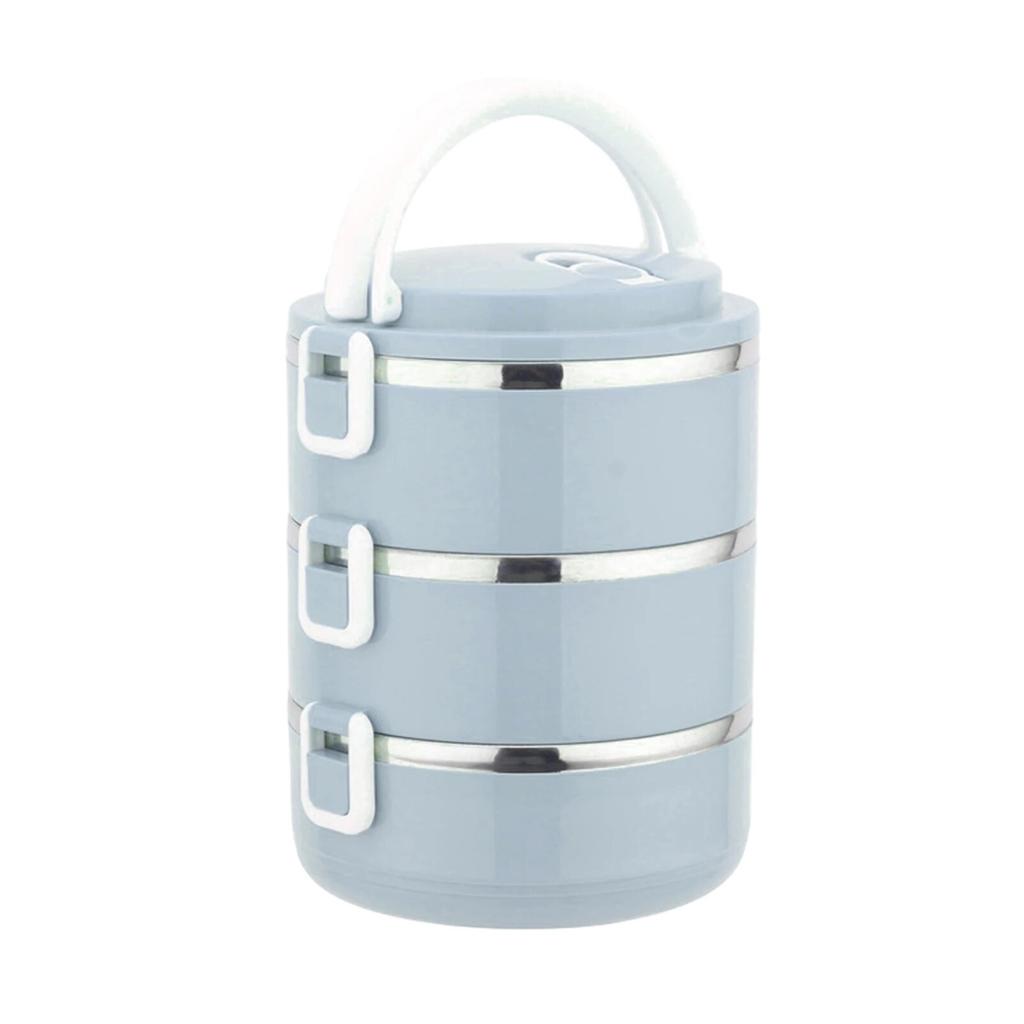 Stainless Steel Lunch Box,Stackable Leak-Proof Thermal Bento Boxes for Adults Kids,Portable Food Container for Home Work Picnic