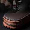 Leather Keychain Car Key Bag Multi Function Key Case for Mitsubishi Outlander Pajero Lancer Evolution RALLIART Car Accessories