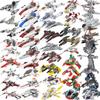 MOOXI Most Complete Space Wars A V X Y Fighter Plane Sci-Fi Movie Adult Building Blocks Set MOC Bricks Model Kit DIY Diorama Toy