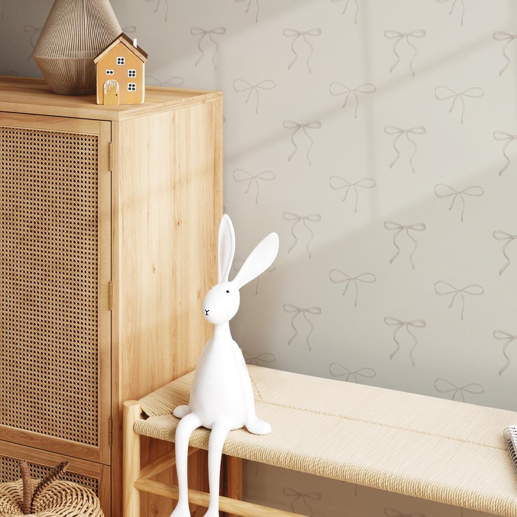 Обои самоклеящиеся виниловые с рисунком галстука-бабочки и ленты, винтажные французские, съемные, для шкафа, спальни