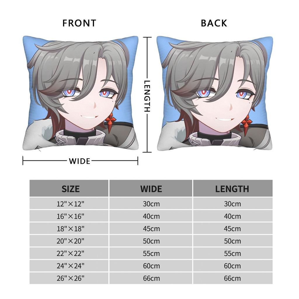 Pillow Cover Genshin Impact Illuga Game Cute Funny Pillow Case For Sofa Home Decor Pillowcases