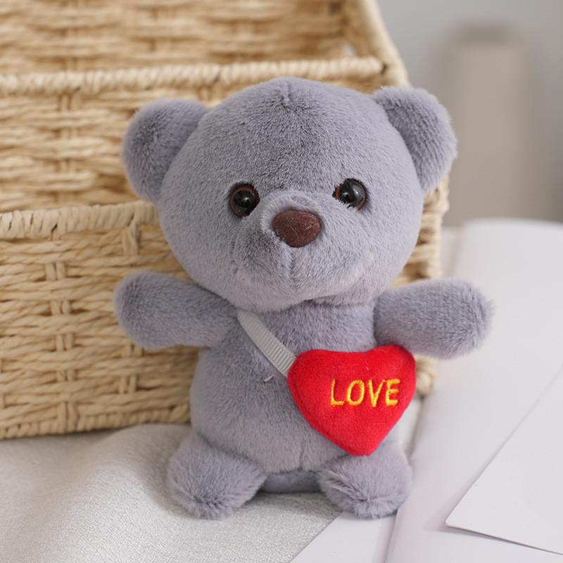 Soft And Cuddly Small Plush Bear Keychain Ideal For Bags Sweet Gift For Loved Ones
