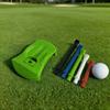 Держатель для гольф-ти, напечатанный на 3D-принтере, с 5 ти, подставка для ти из искусственной травы, для улицы, для помещения, тренировочная площадка, домашние тренировки, симулятор гольфа, ти на шарнирной травяной основе