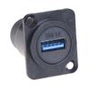 D-тип металлический разъем USB двухпроходной разъем USB 3.0 разъем для монтажа на панель