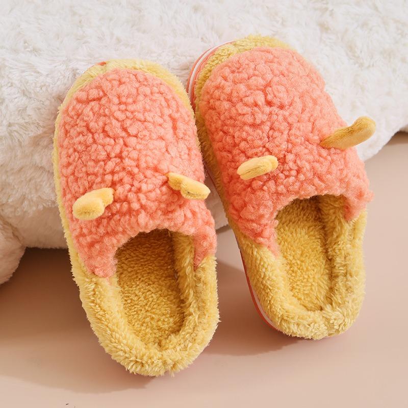 Хлопковые тапочки для девочек, милые тапочки с героями мультфильмов, осень и зима