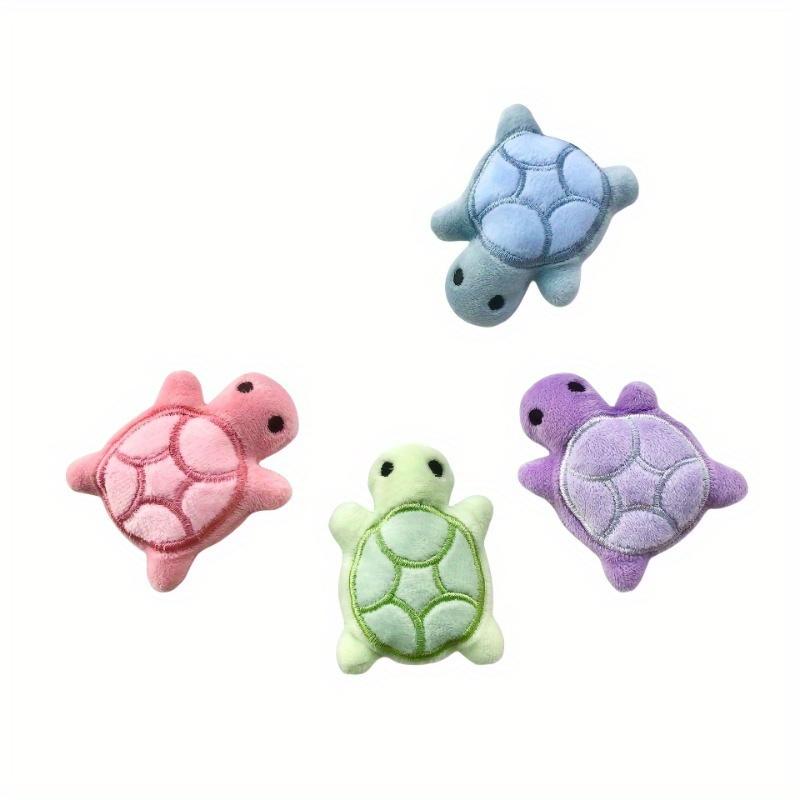 3/6pcs Mini Cute Turtle Plush Toys, Soft Fabric, Interactive Boredom & Exercise Game, Small Breed Pet Supplies, Pet Toys