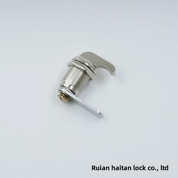Manufacturer MS412 Bright Chrome Plated Right-Angle Cam Cabinet Door Cylindrical Lock Button-Activated Handle Rotation