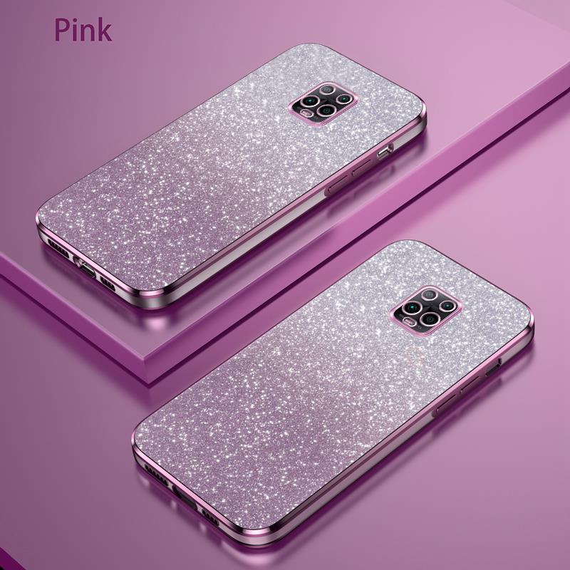 Redmi9 Glitter Gradient Plating Case For Xiaomi Redmi Note 9 Pro 4g Women Soft Silicone Back Covers Note9 9pro 9s Funda