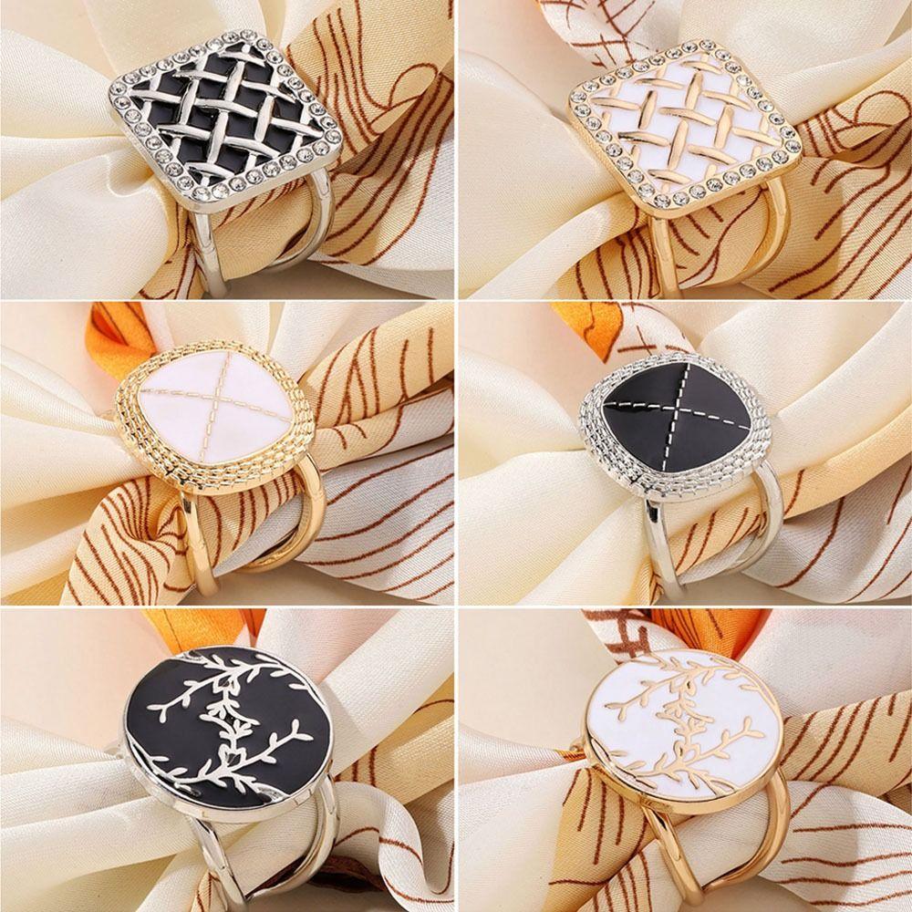 Alloy Scarf Buckle Clothes Corner Decor Headscarf Brooch Exquisite Scarf Pins